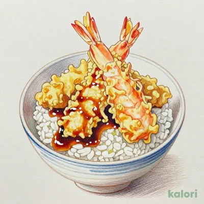 Large Shrimp Tempura Rice Bowl Lunch