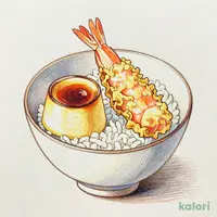 大海老天重　茶碗蒸し付