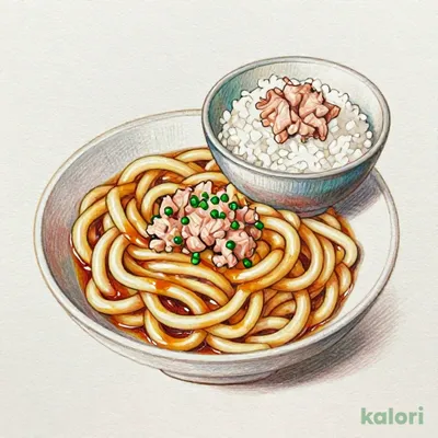 尾張風味噌煮込みうどん　ミニまぐろたたき丼セット