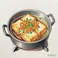 揚げ出し豆富のあられ鍋