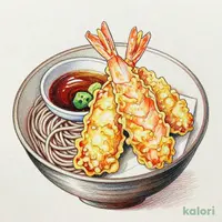 Sakura Shrimp Large Kakiage Tempura and Sarashina Soba