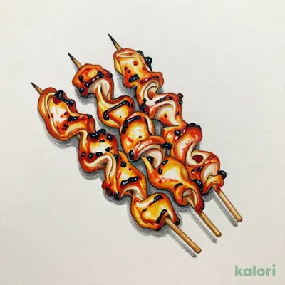 民串　鶏皮ぐるぐる
