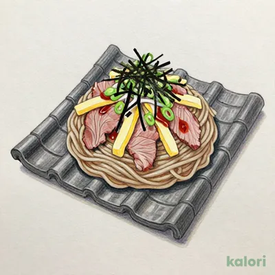 Kawara Soba (Tile-Grilled Soba Noodles)