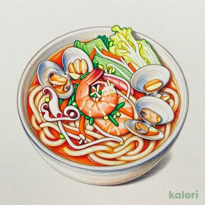 海鮮ピリ辛ちゃんぽんうどん