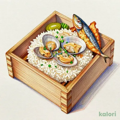 深川風あさりのわっぱご飯ランチ(変更ｱｼﾞﾌﾗｲ)