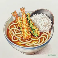 満腹セット カレーうどんと天丼