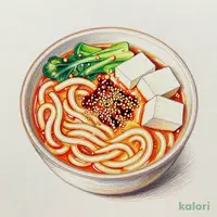 特製『白の麻辣湯うどん』杏仁豆富セット