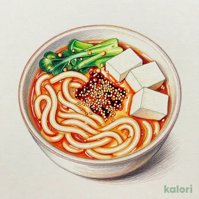 Special White Mala Spicy Udon with Almond Tofu Set