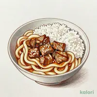 肉すきうどん　ご飯セット