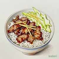 豚の生姜焼き丼ランチ