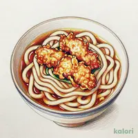 Fried Chicken with Black Vinegar Hot and Sour Udon
