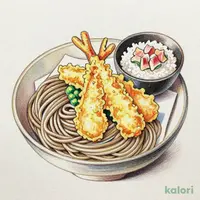 麵ランチ）天ぷら付きセイロそば（ミニまぐろたたき丼）