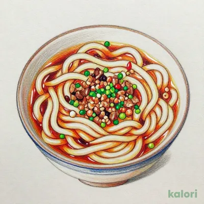 黒酢の酸辣うどん