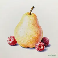 ラ・フランスシャーベット サンシャインレッド添え