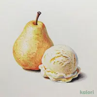 二色アイス（ラ・フランス×バニラ）
