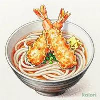 大海老天付きうどん食べ放題