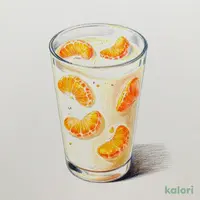 Sparkling Mandarin Milk