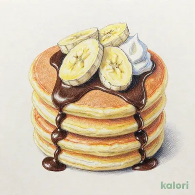 チョコレート＆バナナパンケーキ