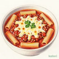 チーズボロネーゼスープパスタ