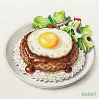 ハンバーグロコモコプレート グレービーソース