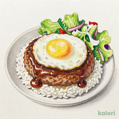 ハンバーグロコモコプレート グレービーソース