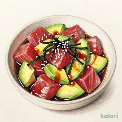 マグロとアボカドのポキ