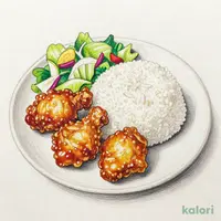 モチコフライドチキンプレート