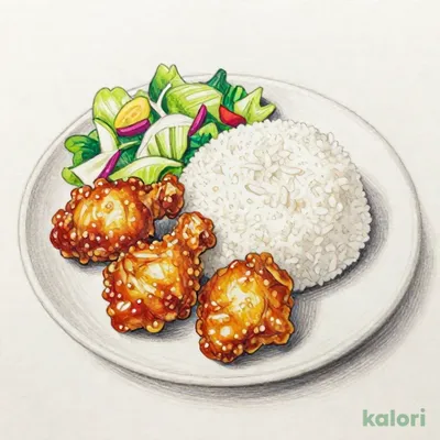モチコフライドチキンプレート