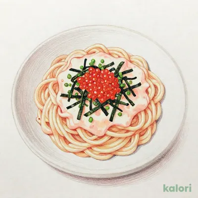 明太豆乳クリームパスタ