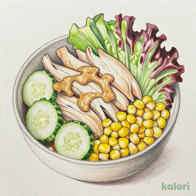 蒸し鶏サラダ