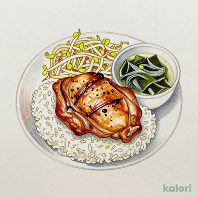 とりもも定食