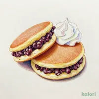 今川焼ホイップ添え