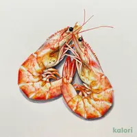 有頭エビ塩焼き(2尾)