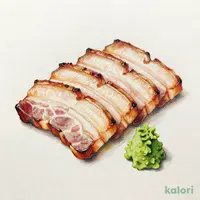 豚カルビわさび添え