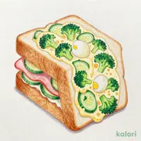 野菜を楽しむイギリスパンサンド