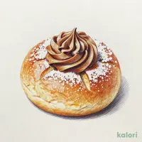 マロンクリームのブリオッシュ