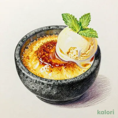 Stone-Grilled Ice Cream Brûlée