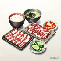Family Kalbi and Family Loin Set Meal
