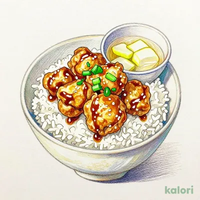 唐揚げ丼（唐揚げ5個 、ごはん200ｇ）