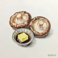 国産しいたけのバター醤油焼き