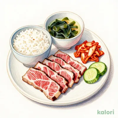 国産牛赤身＆ミスジ定食
