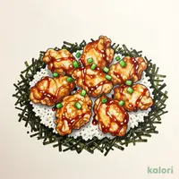 Extra Large Fried Chicken Rice Bowl (8 pcs)