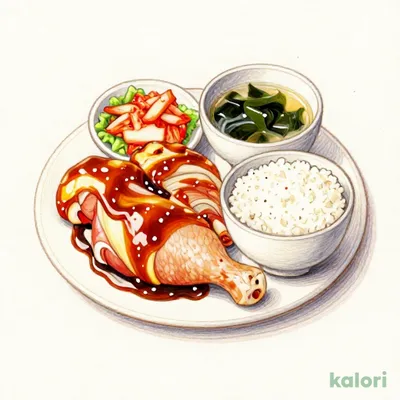 ［超シンプル］鶏ももランチ【味噌】