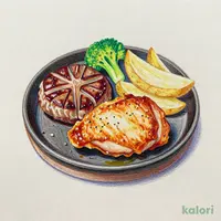 Crispy Chicken Steak 180g & Asakuma Hamburg Steak 120g