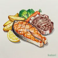 キングサーモン＆【豪州産】テンダーロインステーキ 100g