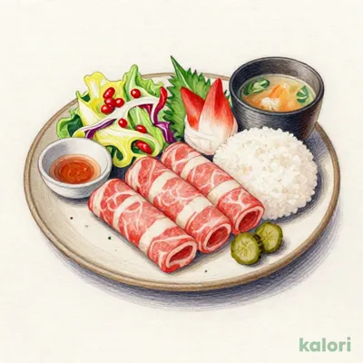 陶板すき焼御膳（きらく亭）
