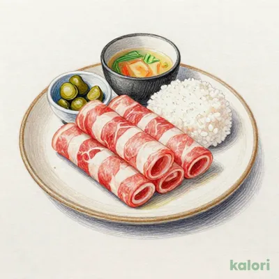 陶板すき焼昼膳（きらく亭）