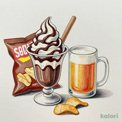 チョコサンデーポテトチップスセット