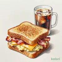 ベーコンチーズマッシュサンドセット
