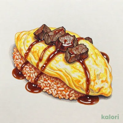 ごろっと牛肉オムライス